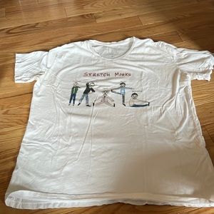 Unfortunate portrait stretch marks tee